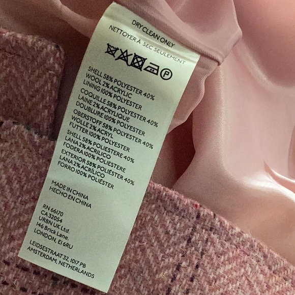 MAEVE Puffärmel Herrenmode Blazer/Jacket Pink Size US 4 - Picture 13 of 13